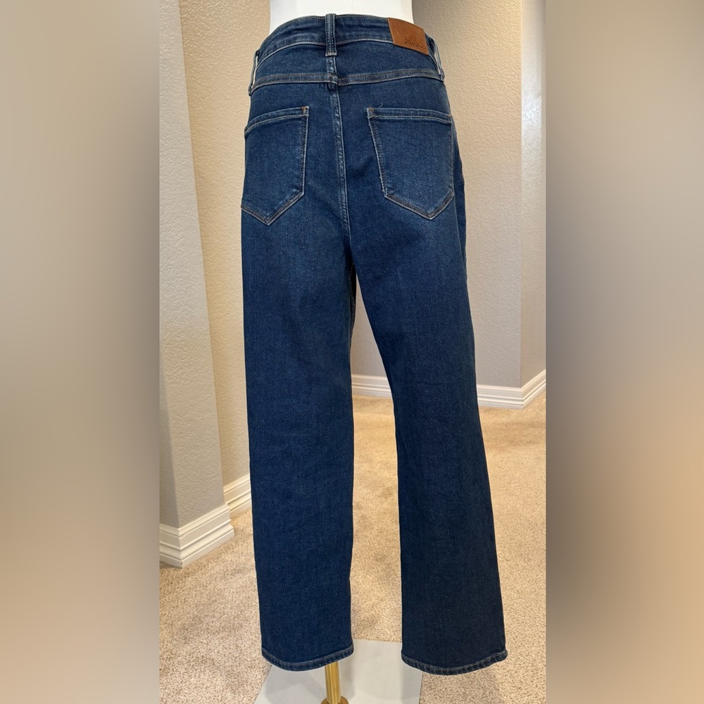 NWOT Flag & Anthem High Rise Straight Leg Ankle Length Dark Indigo Wash Jeans - Picture 7 of 11